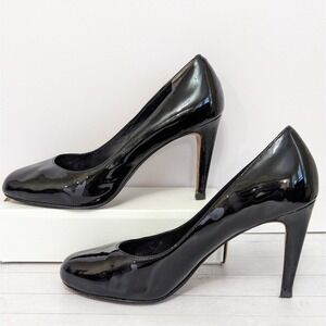 Women's Cole Haan Classic Black Patent Leather High Heel Pumps Size 7.5 B